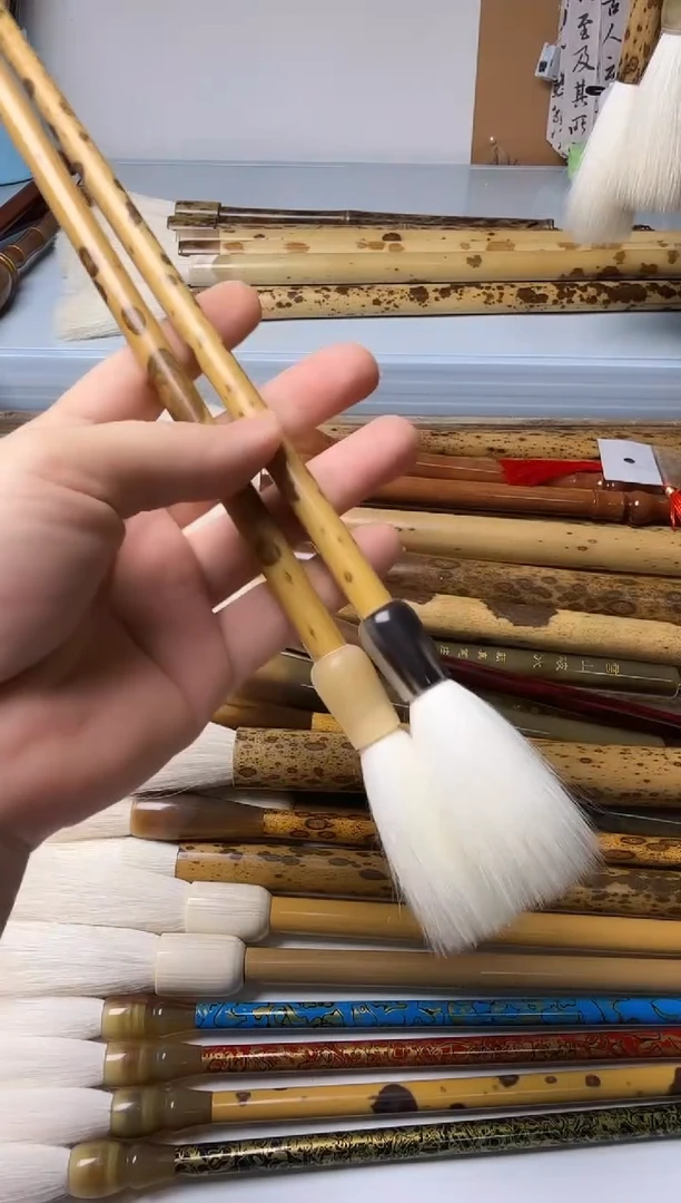 高货纯羊毫毛笔两支