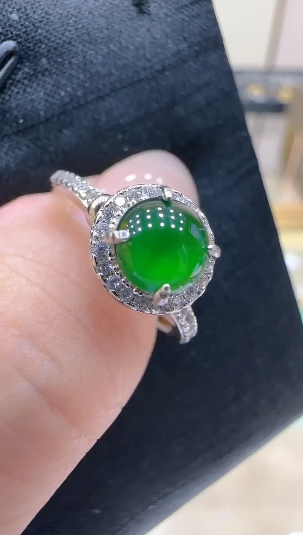 【闪购商品】翡翠戒指银S925镶嵌团购多样性发一件