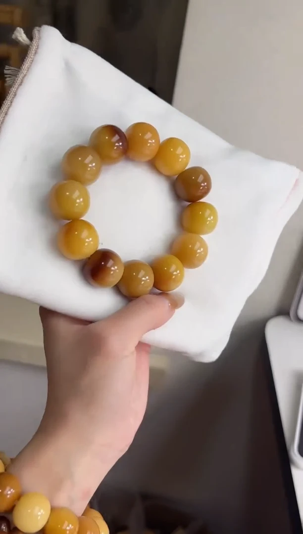 手串菩提根/象牙果沐h97干磨苹果桶落地果20mm手串全品瑕疵混穿