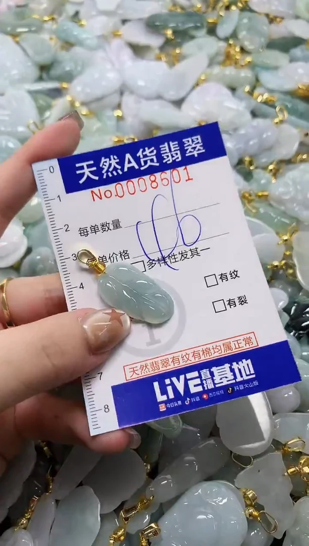 颈饰未镶嵌翡翠天然A货翡翠