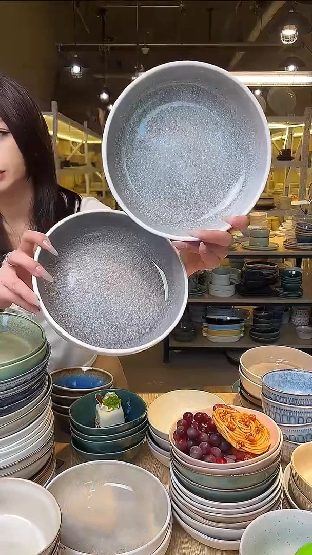瓷65外贸尾货窑变釉下彩默认微瑕