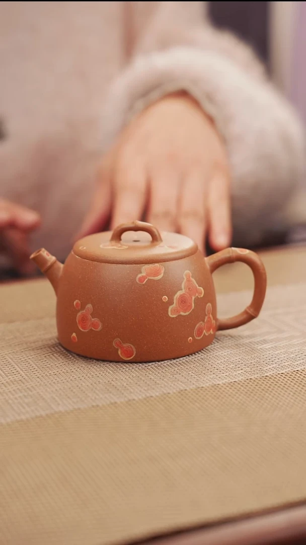 原矿黄降坡竹节紫砂壶27