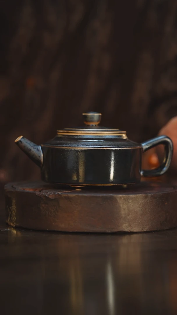 43柴房陶瓷柴烧窑宝周盘