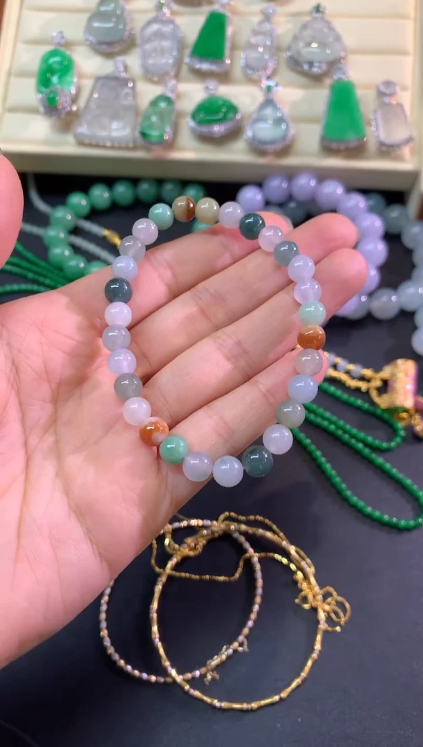 未镶嵌手串翡翠手串|300+25