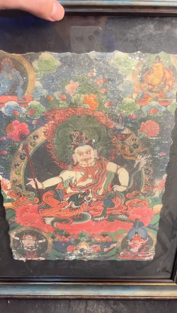 卷轴画大朱画院老六专属AA带框的