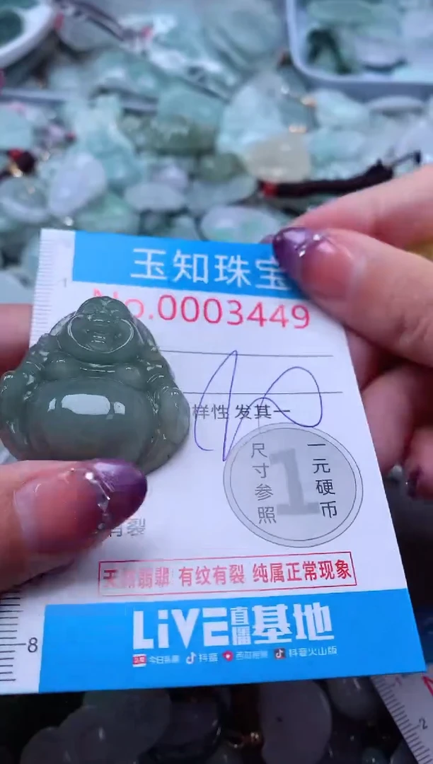 翡翠未镶嵌吊坠(不含链)3449