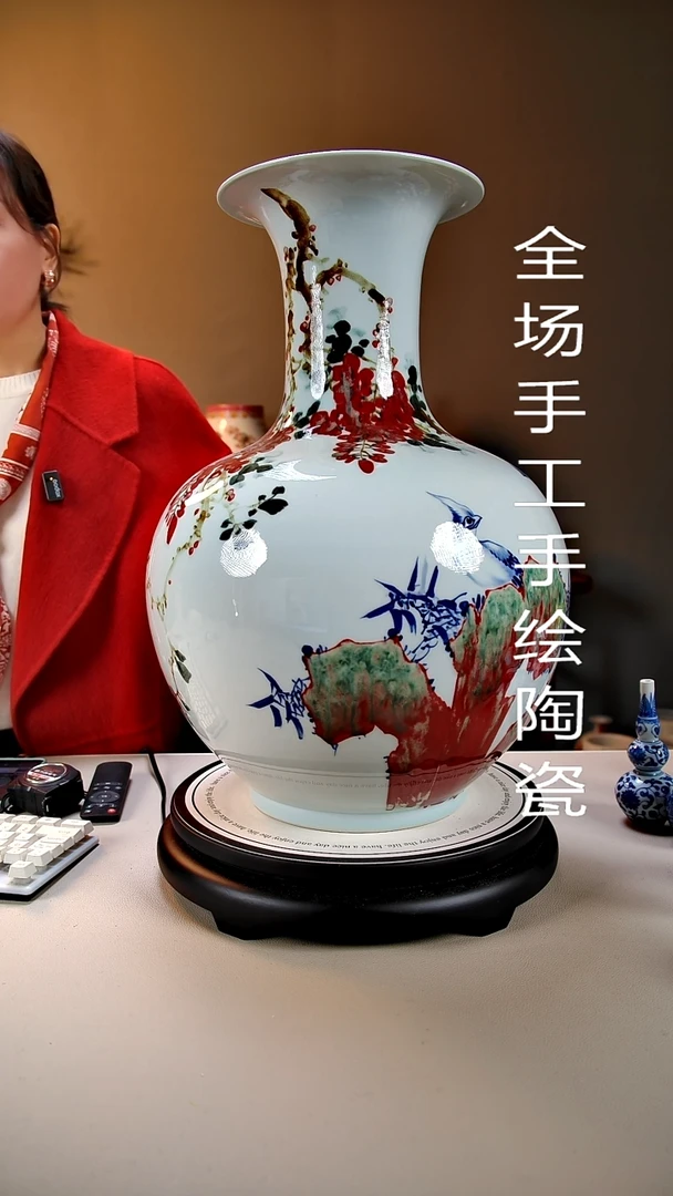 摆件陶景德镇手绘陶瓷