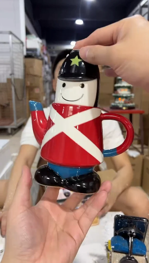 瓷片原盒士兵长子母壶微瑕