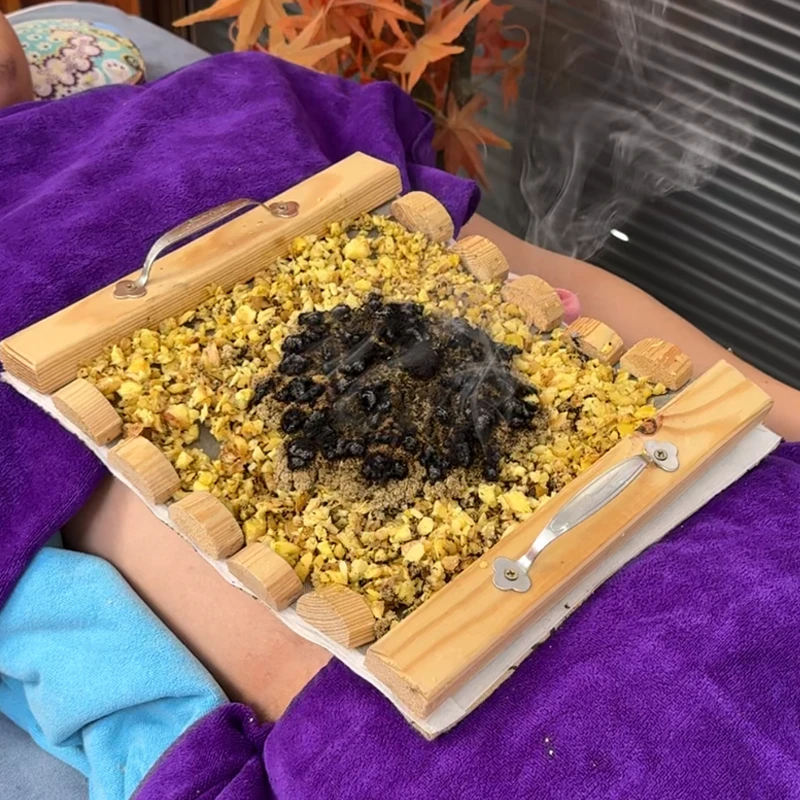 （品质优选）铺姜艾灸龙骨灸工具背部腹部艾灸