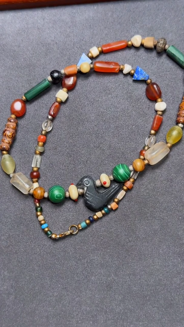 无非金属原子专属多彩拼接高古项链002