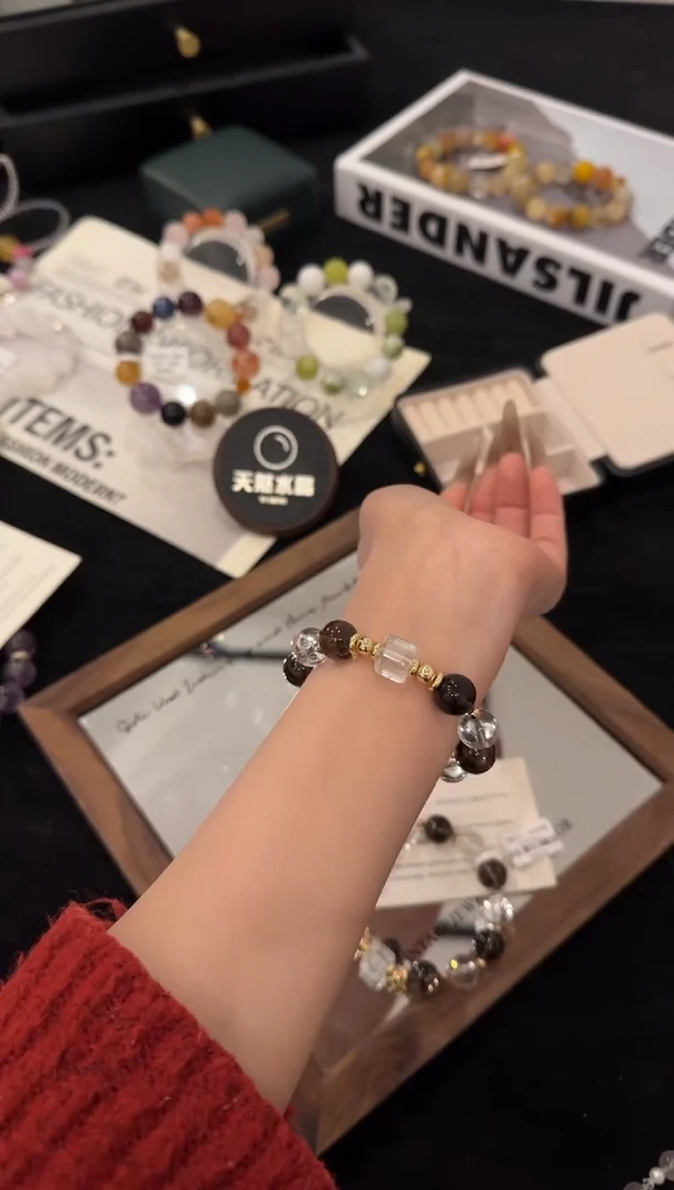 合金手链水晶茶水晶x2979