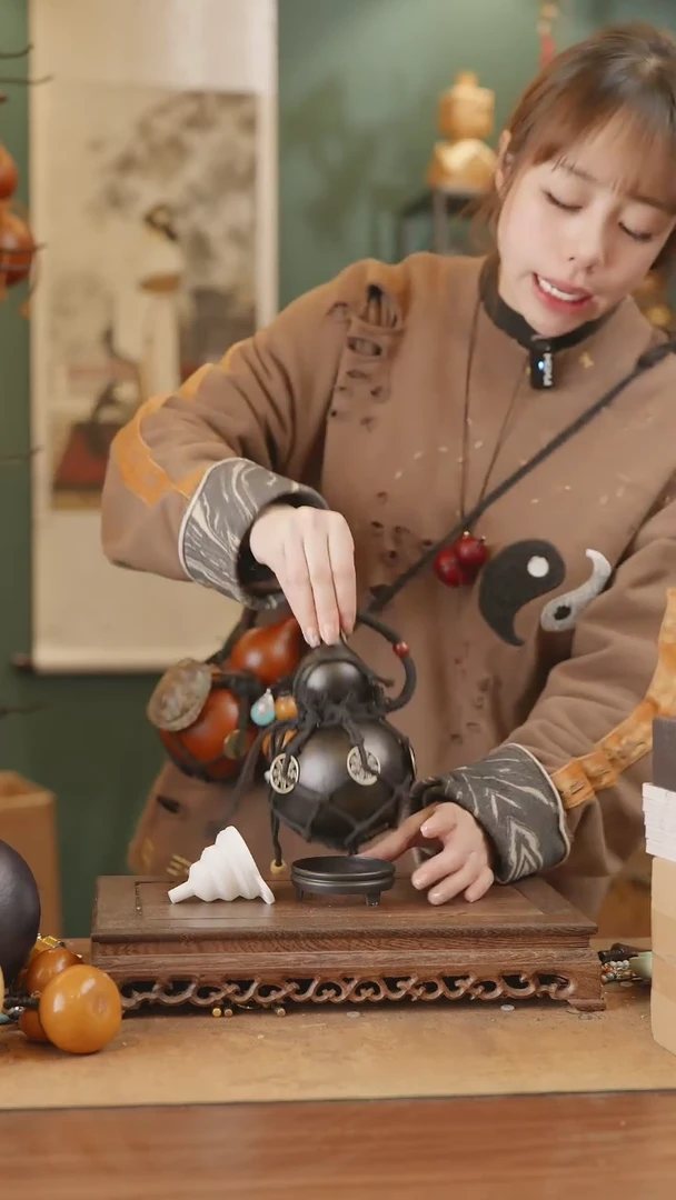 【闪购商品】299号精品天然大漆工艺防渗内胆酒葫芦~