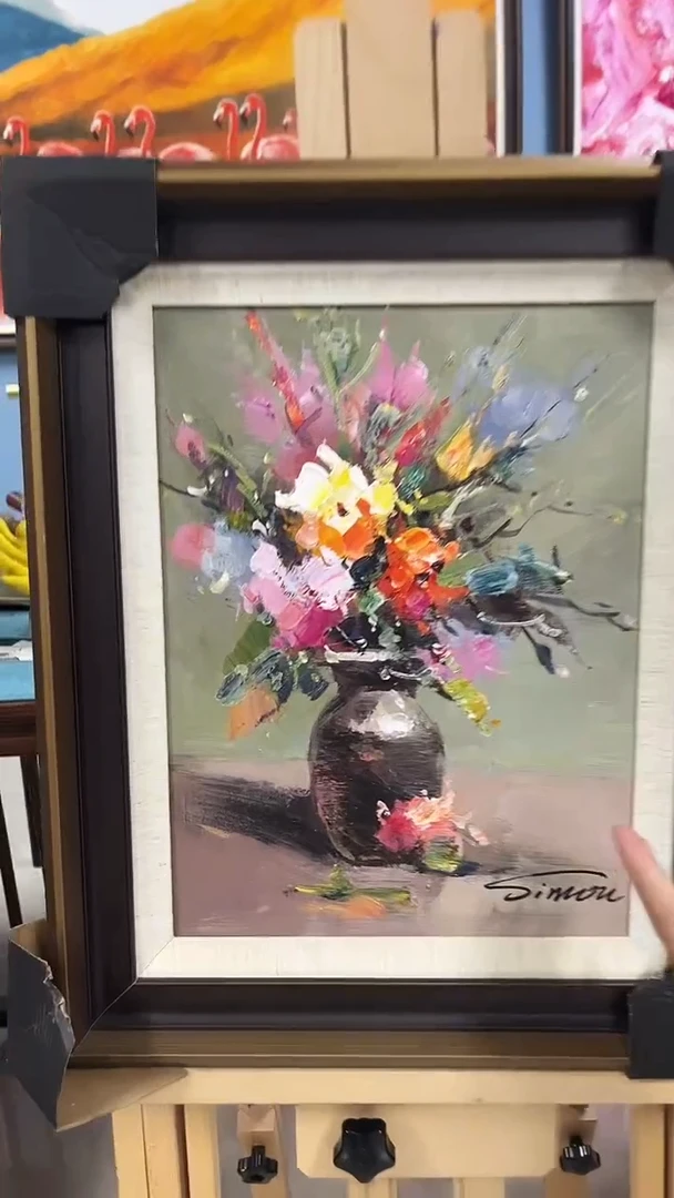 油画陶宗健-30x40-花卉