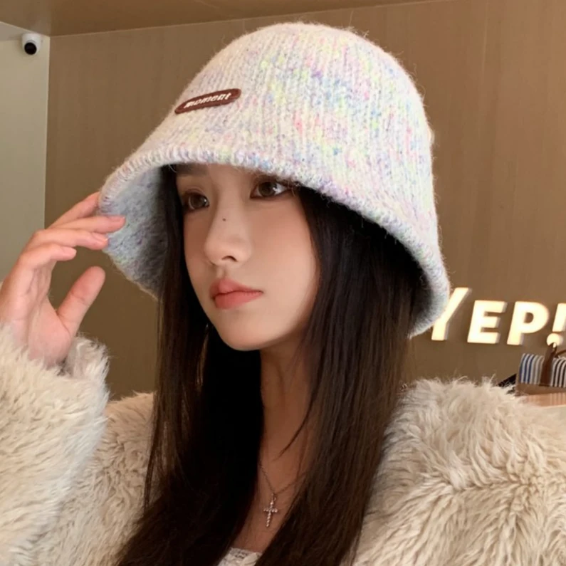 韩系休闲时尚渔夫帽女秋冬季大头围盆帽防风护耳水桶帽百搭显脸小