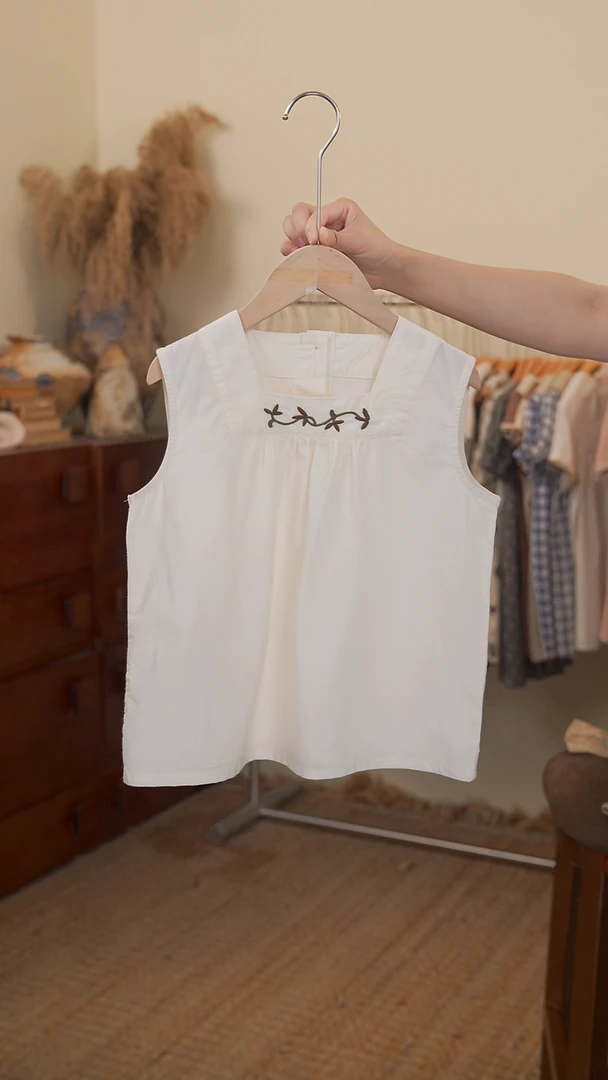 女童纯棉小衫夏季新款蕾丝短袖刺绣8s512