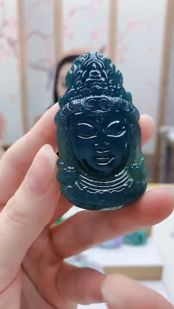 未镶嵌定制翡翠4852ry-毛货挂件74