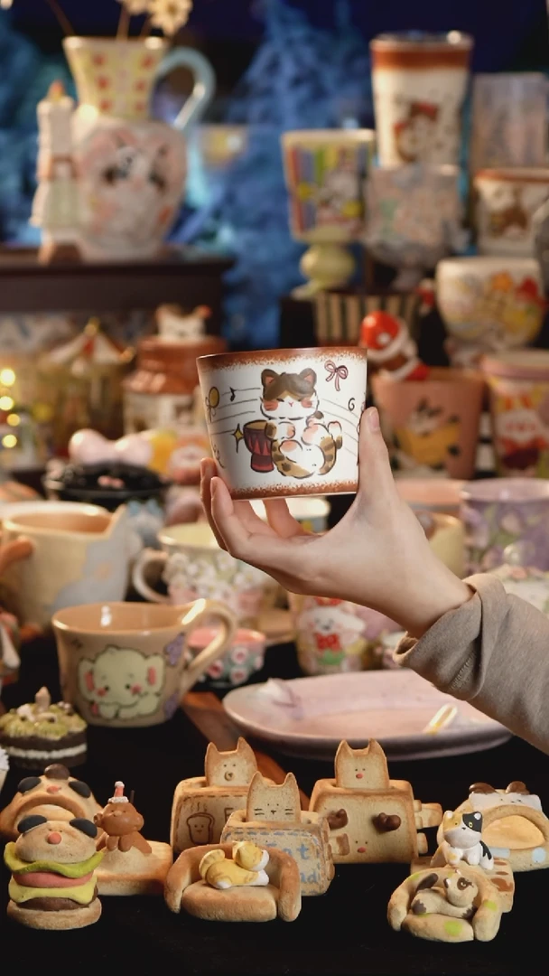 其他陶景德镇釉下彩手绘设计师款陶瓷