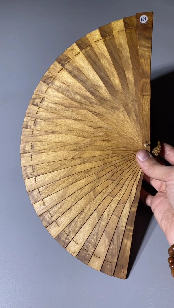 【闪购商品】金丝楠601号18cm金丝楠木小叶桢楠扇子