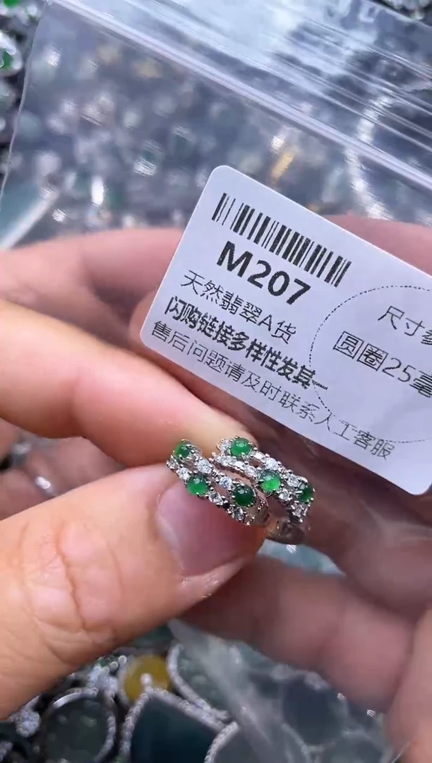 【闪购商品】翡翠颈饰未镶嵌M207耳扣