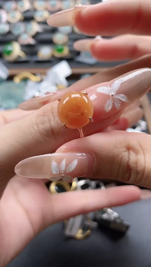 【闪购商品】翡翠戒指银S925镶嵌51151