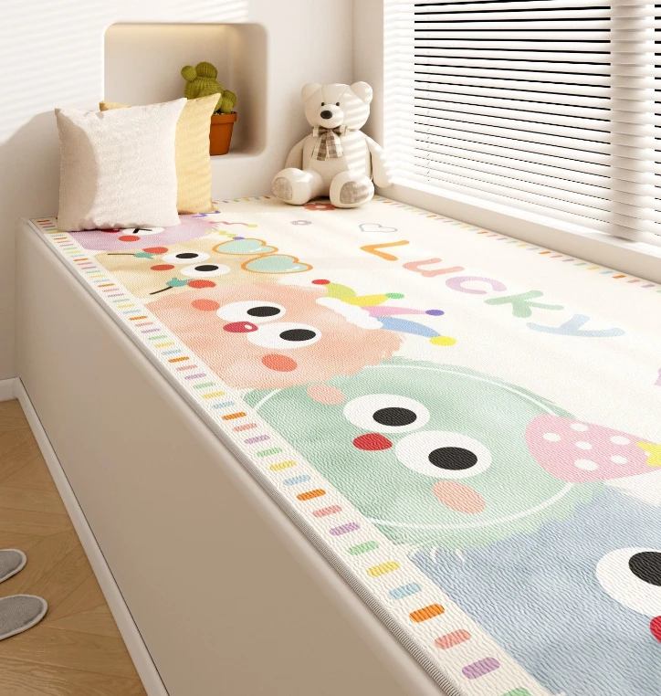 卡通床边飘窗垫可爱防污卧室阳台垫加厚四季通用榻榻米垫子可定制