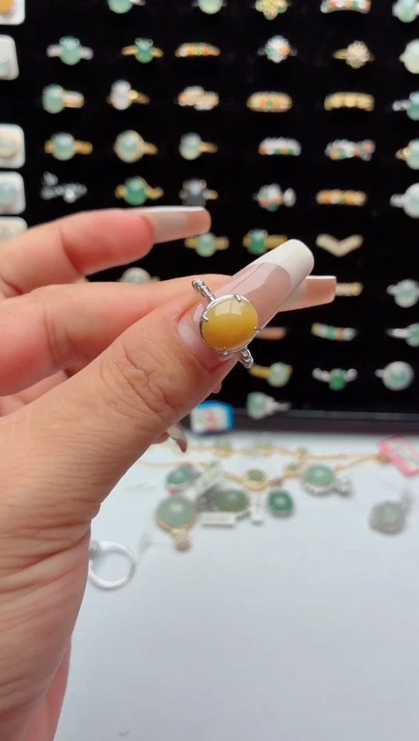 吊坠(不含链)银S925镶嵌翡翠.