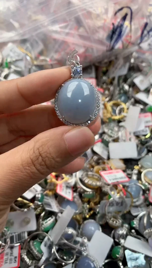 银S925镶嵌戒指翡翠111                 4