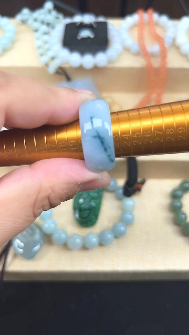 未镶嵌戒指翡翠天然缅A翡翠马鞍戒指