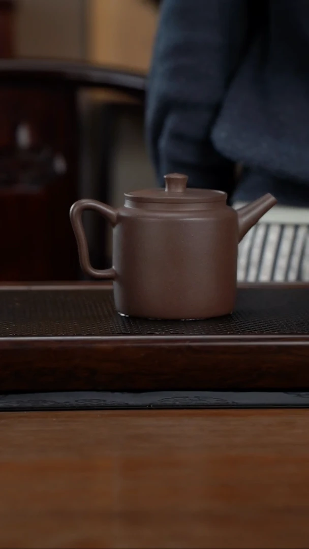 茶壶紫砂425cc黄龙山原矿百年老紫泥泥汲直8