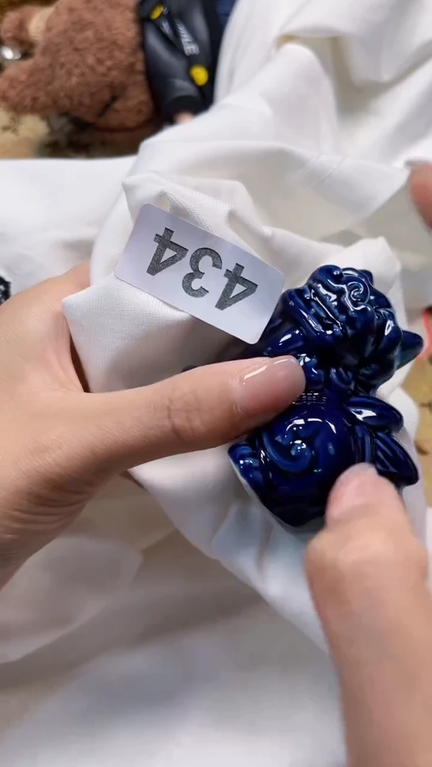 瓷片陶茶666文玩周边多人黑刺绣驴L