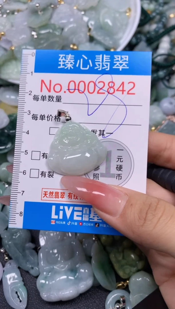 【闪购商品】翡翠颈饰未镶嵌含绳0002842