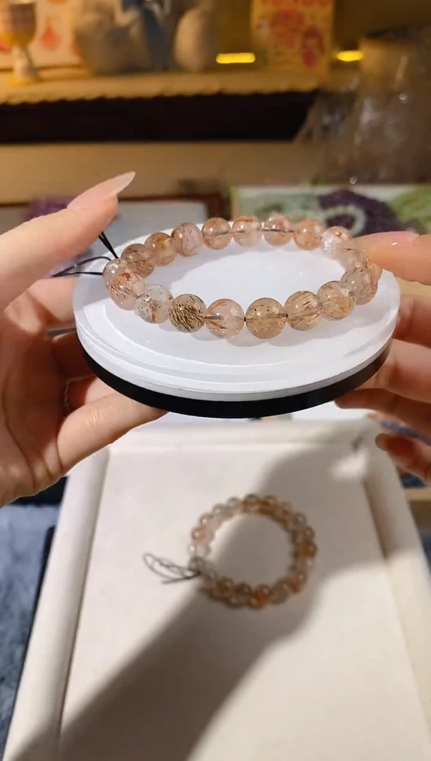 【闪购商品】水晶手串未镶嵌黑金超七