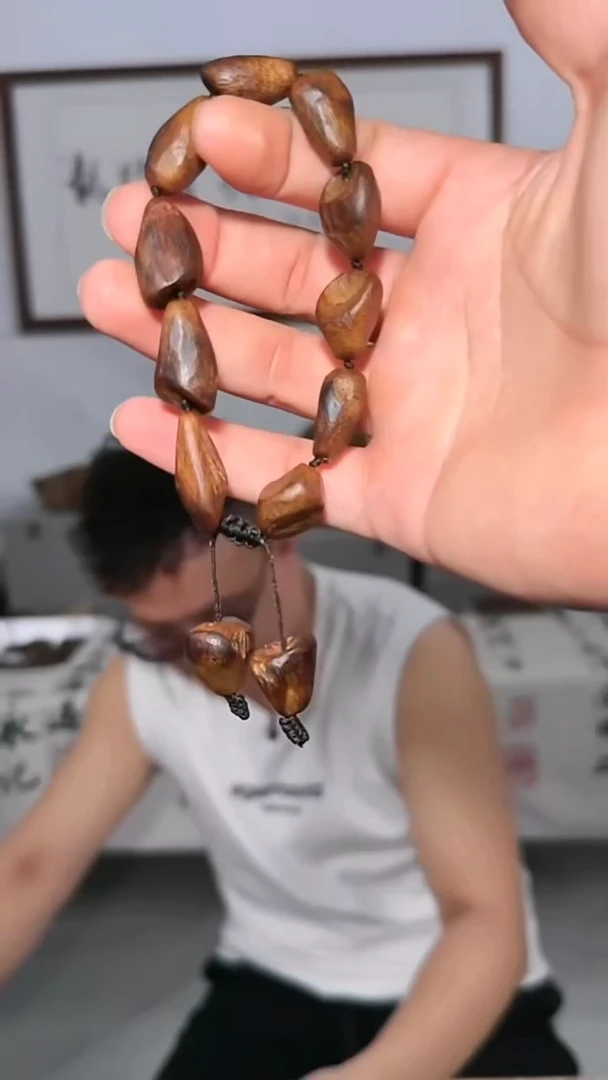 沉香手串121号沉水瘤疤22g多样性发一