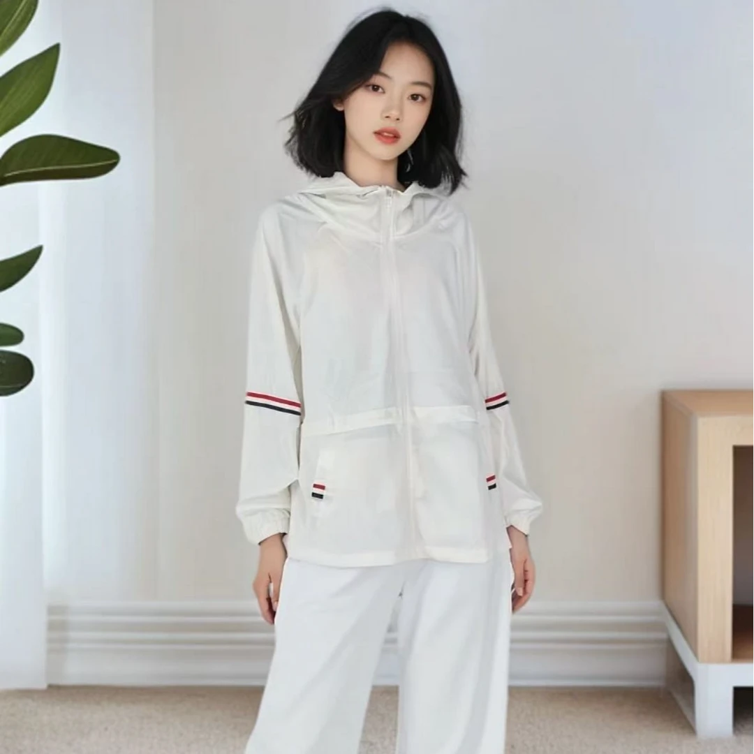 夏季轻薄宽松长袖休闲百搭连帽韩版防晒外套男女时尚防紫外线上衣