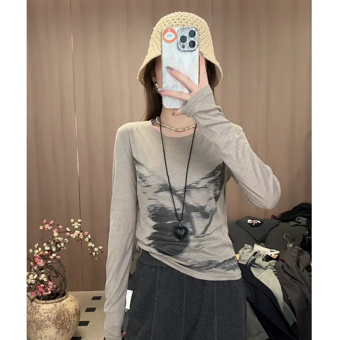 【LIbaibai】早春新款长袖上衣DD-0418