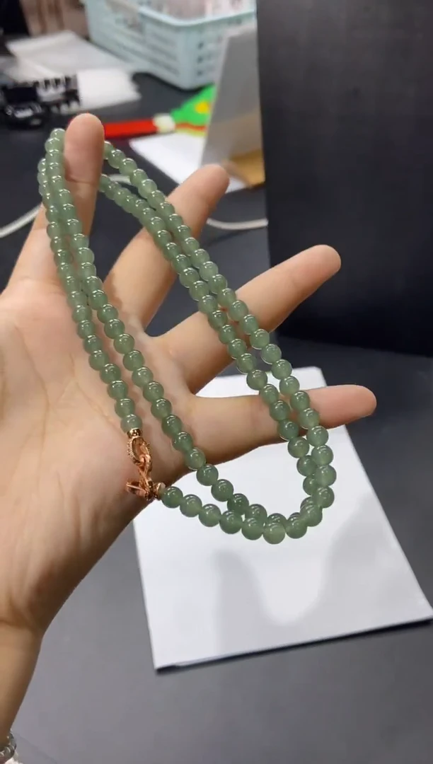 颈饰未镶嵌翡翠天然翡翠A货26多样性发一