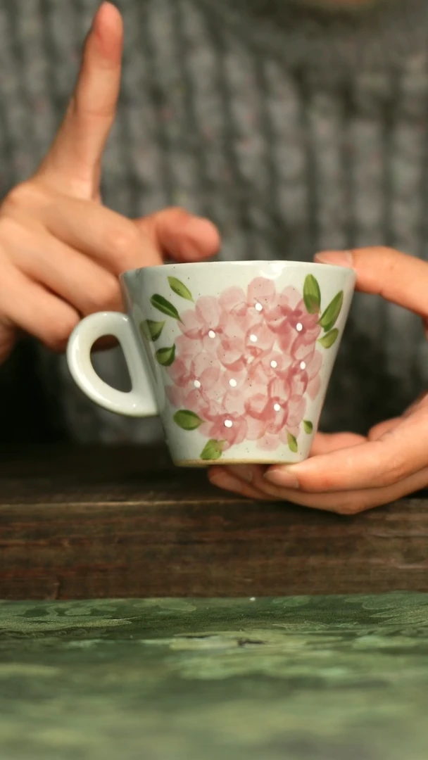 陶瓷青诗集手工手绘瓷器