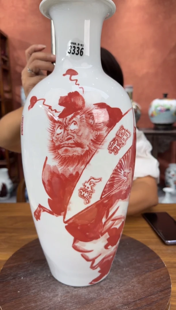 吴义松陶盟手绘陶瓷编码：3336
