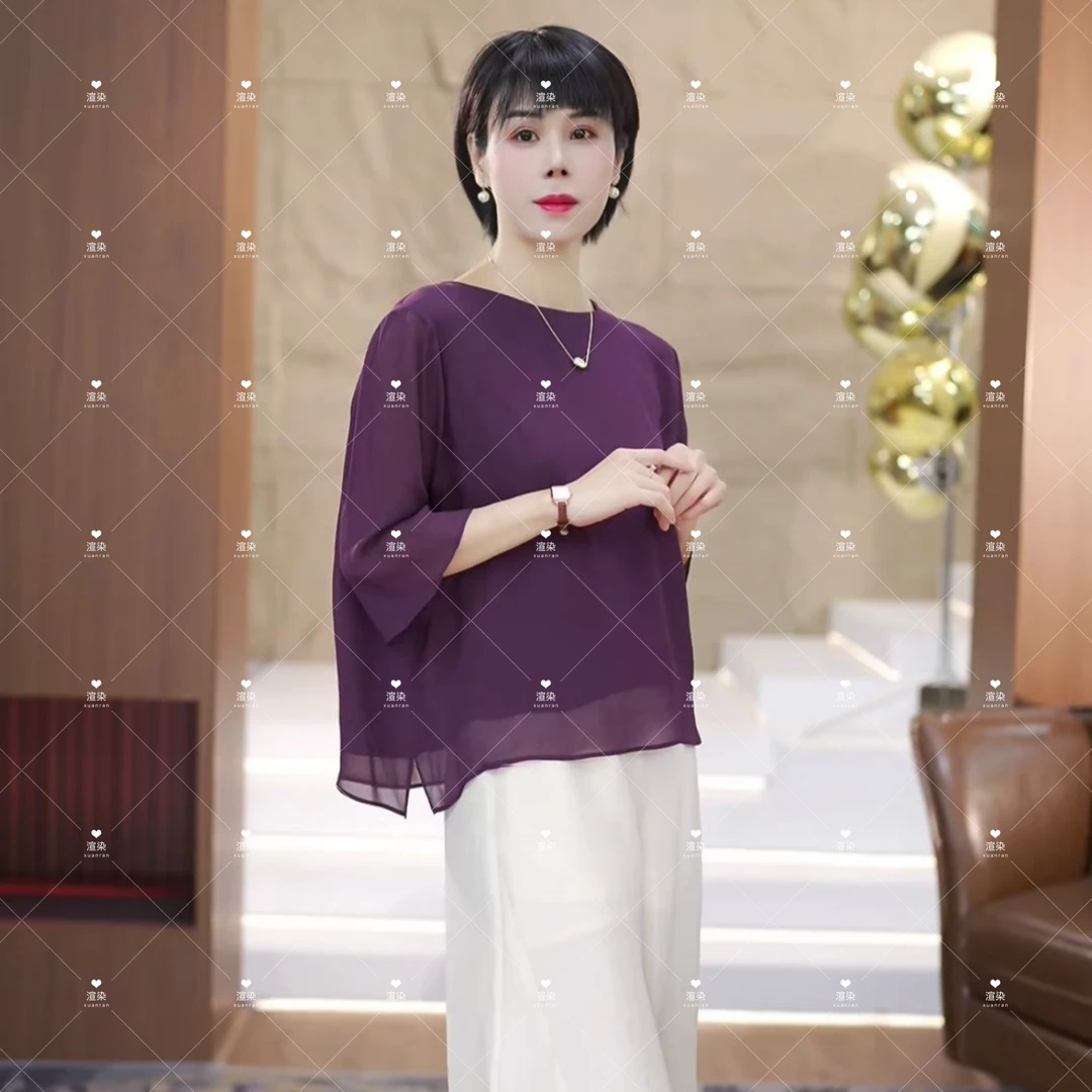 【渲渲推荐】XR-2566夏季休闲宽松飘逸感小衫