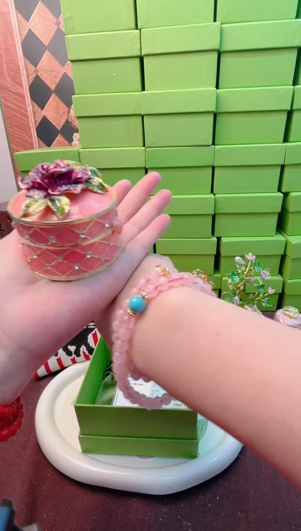 锌合金珐琅彩首饰盒摆件默认微瑕不退不换～