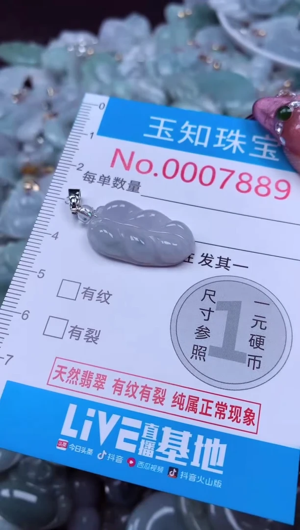 吊坠(不含链)未镶嵌翡翠7889