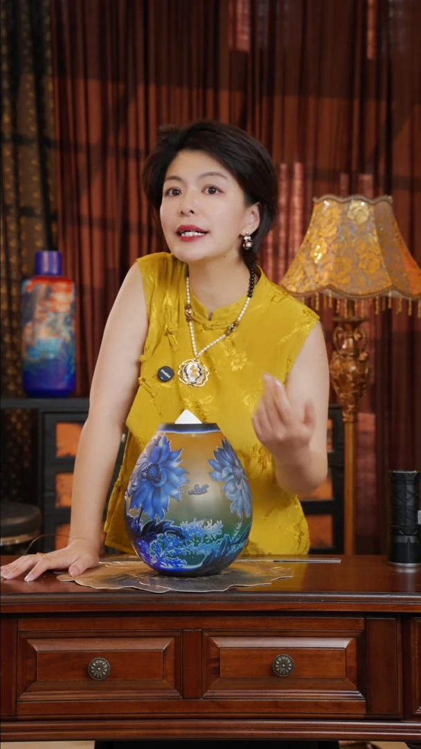 手工艺品琉璃扶疏--微瑕