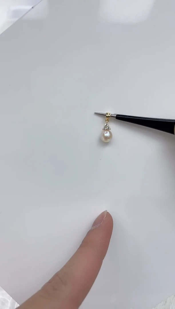 【闪购商品】海水珍珠吊坠银S925镶嵌海水珍珠吊坠