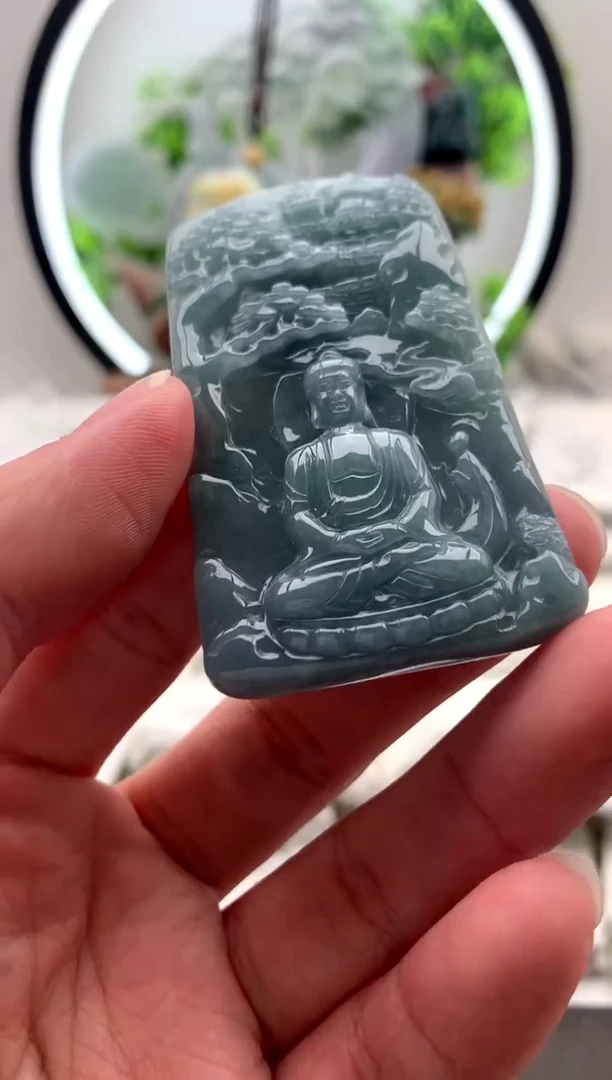 【闪购商品】翡翠颈饰未镶嵌大日如来