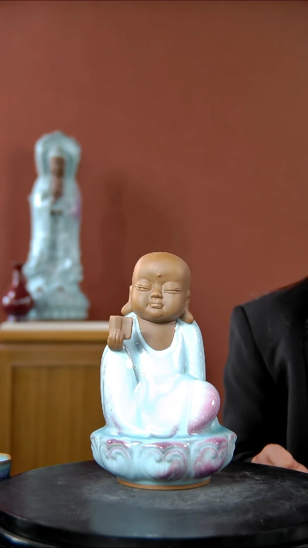 摆件吴*博大宋官窑 【参禅】