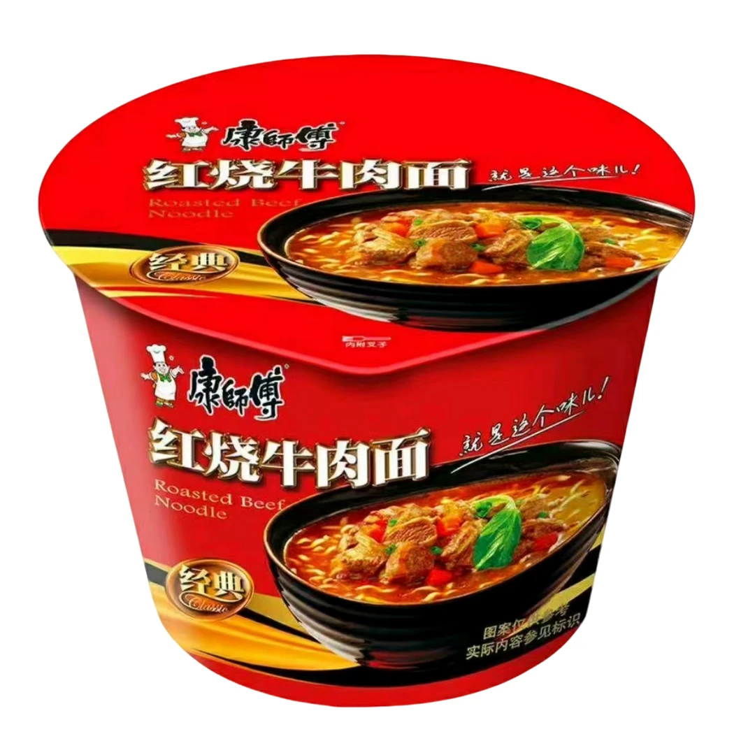 康师傅经典红烧牛肉桶面113g/桶 0777