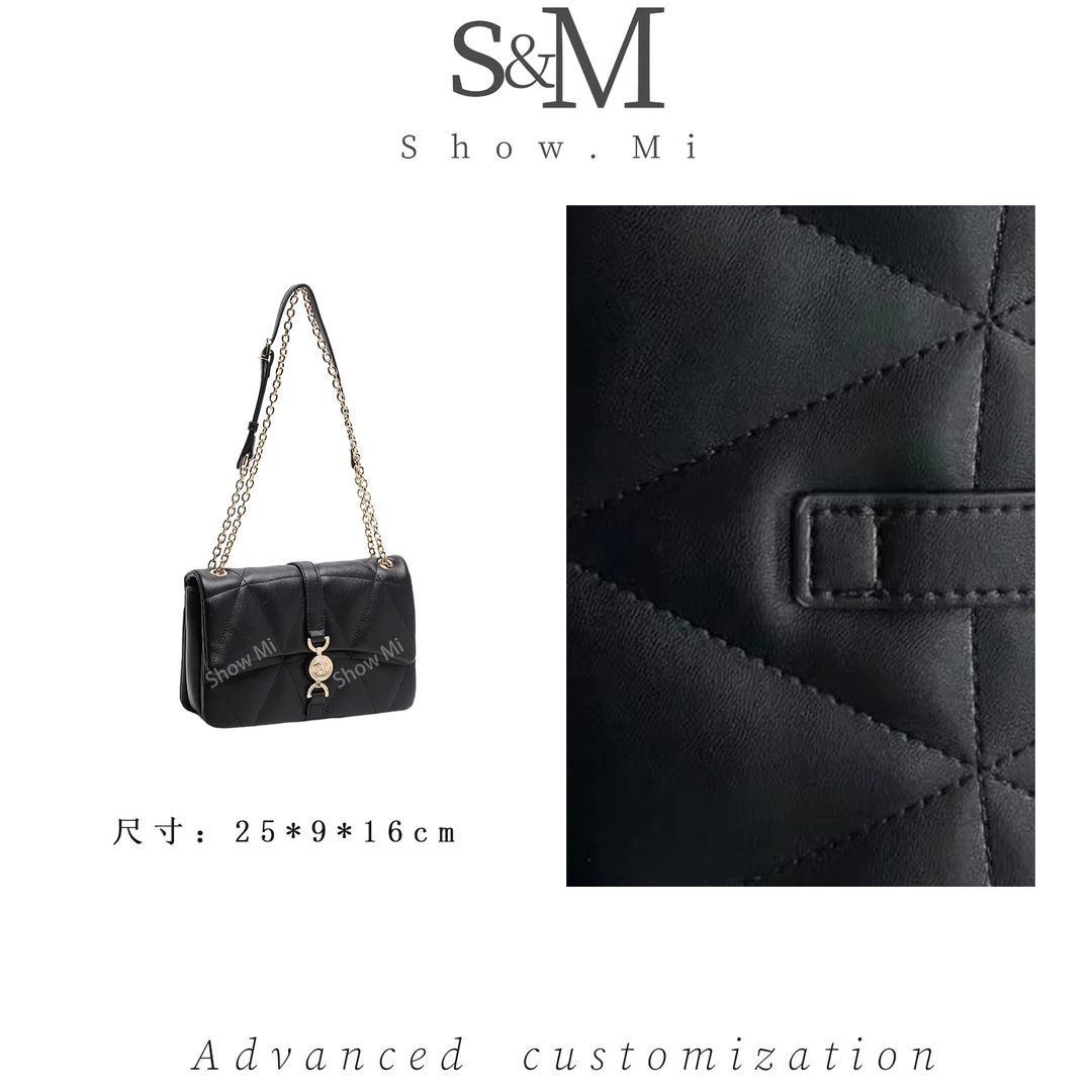 【Show Mi】QYX-98056-黑色-轻奢小众时尚百搭女士包包sm