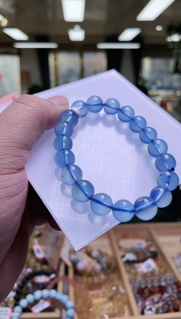 未镶嵌手串海蓝宝石收****州10±/x-046【拍十单发一件