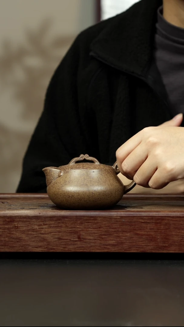 紫砂茶壶本绿柴烧 一生所爱