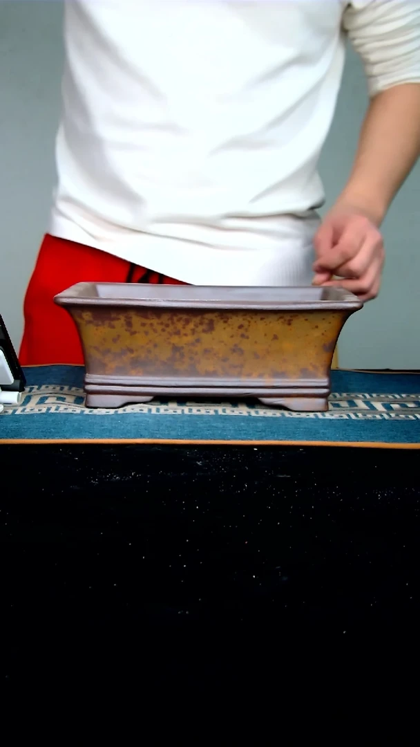 【闪购商品】紫砂花盆24.5*16*8.5内径紫砂花盆